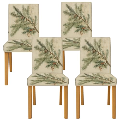 Housses de chaises extensibles lot de 4 pour masquer l'usure