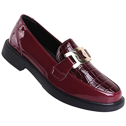 Image of VOCNTVY Loafers for Women Slip On Comfort Business Work Shoes