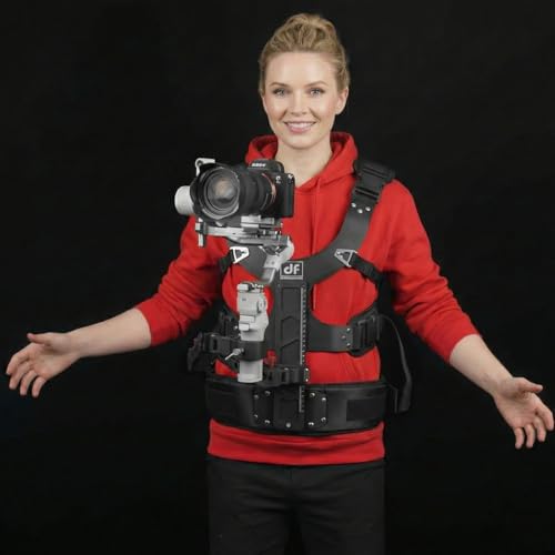 Image of DF DIGITALFOTO Gimbal Support Vest Rig System,Filmmakers Kit Portable SteadyCam Axis Compatible with DJI RS5/RS4/Pro/Mini/RS2/RS 3/Mini,RS 4Mini for Videographer Smoothing Footage 4.4-11 lbs