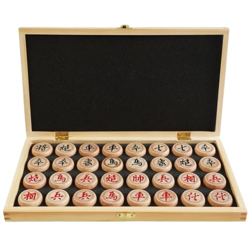 Juego de Ajedrez Chino de Madera Plegable 14 Pulgadas miniatura 1