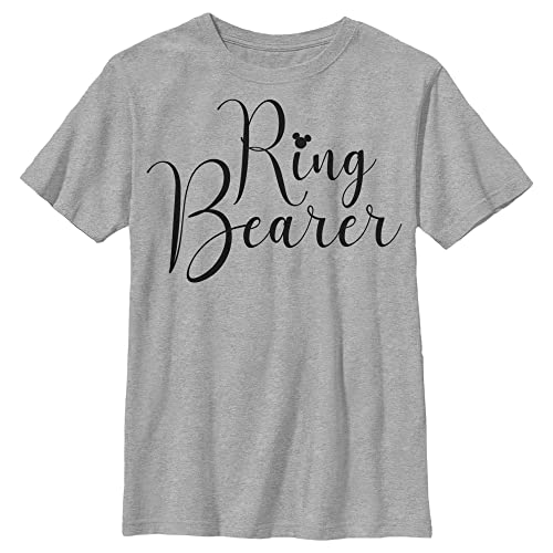 T-shirt Disney garçon porteur d'alliance XL Athletic Heather cadeau cortège mariage