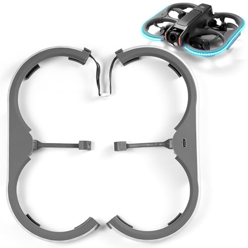 VIFLY Duct Guards with Colorful LED Strip Compatible for DJI Avata 2, Perfect Combo Offering Both Protection and Stunning Night Flight Effects