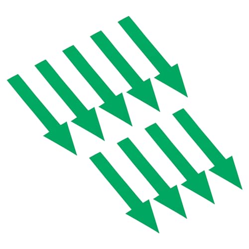 PATIKIL Autocollant Fléché Directionnel, Lot de 9 Autocollants en PVC Amovibles, Auto-Adhésifs, Imperméables, pour Marquage au Sol, Signalisation Murale,...