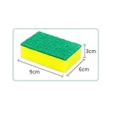 Material: esponja SSXCO 10 Unids Esponja de Alta Densidad Herramientas de Limpieza de Cocina Toallas de Lavado Trapos de Limpieza Esponja Almohadilla de Fregado Paño de Microfibra para Limpieza de Platos, 10 Piezas