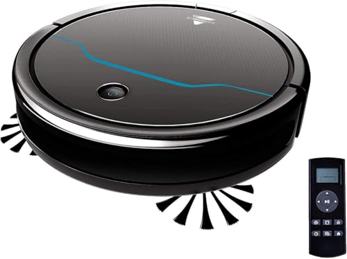 Bissell EV675 Staubsauger-Roboter für Hartböden und Teppiche, bis zu 100 Minuten Laufzeit, ideal für Tierhaare, mit automatischer Rückkehr zur Ladestation, mit Fernbedienung