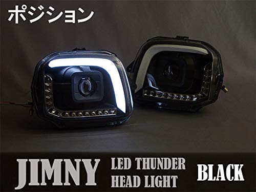 Amazon | ヘッドライト ブラック ジムニー JB23W スズキ互換品