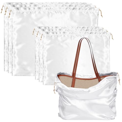 Opiniones de Bolsas de Tela para Dama del mes. 48 COTIACCV Bolsas de Polvo para Bolsos, 6 Piezas de Almacenamiento con Bolsa con Cordón, Dos Tamaños 42 * 33cm y 40 * 50cm Organizador de Viaje, Adecuado para Bolsos, Zapatos,...