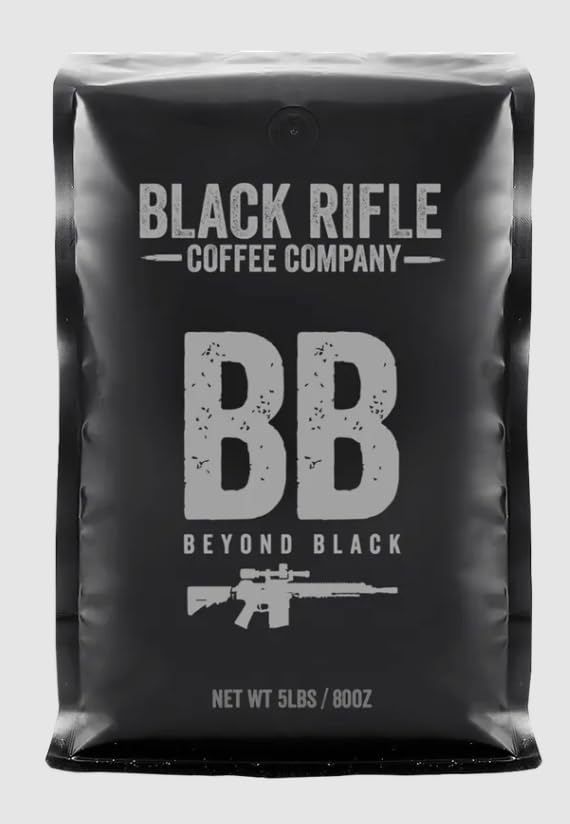 Black Rifle Coffee Company AK Espresso, 5 lb Bag, Whole Bean Coffee Medium Roast - Roasted Blend Made from Arabica Beans - Colombian & Brazilian Beans - Veteran Founded & American Made