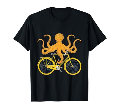 Pulpo Montar Bicicleta Pulpo Biker Camiseta