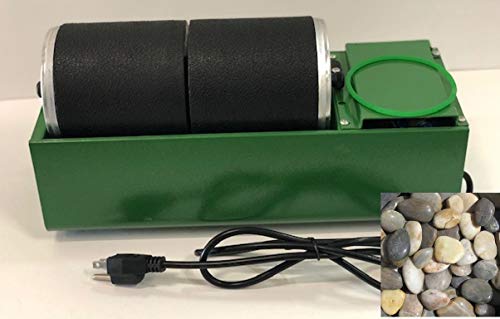Dual Rotary Rock Tumbler Lapidary Polisher & Rough Rocks