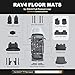 RAV4 Floor Mats AOMSAZTO Floor Liners Fit for Toyota RAV4 2019-2025 (Not Fit Hybrid): All Weather Automotive Floor Mats - 1st & 2nd Row Full Set Rubber Floor Liners - Anti Skid Car Mats