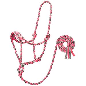 Braided Rope Halter with 6′ Lead