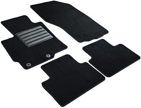 MDM Fußmatten Velours Für Citroen C4 Cactus I 2014-2020 - Schwarz Autoteppich