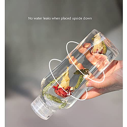 Waterfles waterfles gefilterde sportwaterfles plastic waterflessen voor camping wandelen reizen sport buitenshuis fles (kleur: wit) - Image 8