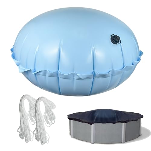 Pool Pillows for Above Ground Pools 5 x 5 ft Cold-Resistant Swimming Pool Air Pillow 0.3mm Thick Pool Closing Kit for Winter Pool Cover Pillow Float Balloon for Winterizing