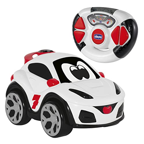 Chicco Rocket le Crossover RC Voiture Radiocommandée pour Enfants, Voiture Radiocommandée avec Volant Ergonomique et Grandes Roues, Voiture Radiocommandée Blanche, Jouet pour Enfants de 2 à 6 ans