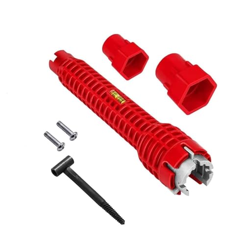 LightBeacon Herramienta de Llave para Grifo 8 en 1, Herramienta de Instalación de Fregadero, Instalador de Llave de Fregadero, para Lavabos de Inodoro, Grifo de Baño, Plomería de Cocina