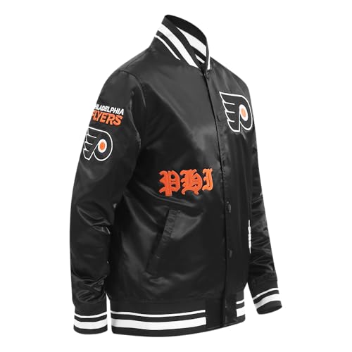 Image of Pro Standard Mens NHL Old English Satin Jacket