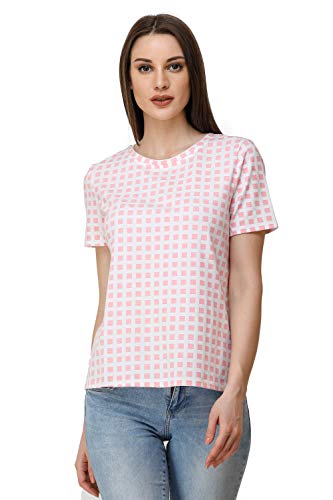 Image of Women Cotton Lycra Printed Knit TOP