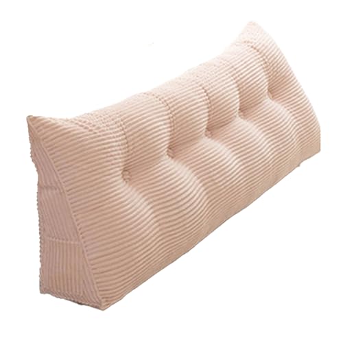 Almohada triangular de cuña, soporte de respaldo para leer, dormir, alivio del reflujo ácido y ronquidos, funda extraíble para comodidad después de la cirugía