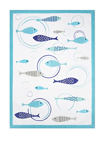 Excelsa North Sea Kitchen Towel, North Sea Decoration, Cm. 70 x 50