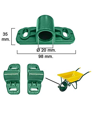 WOLFPACK LINEA PROFESIONAL 11090520 Cojinete Para Carretilla Obra Amarilla 2 agujeros