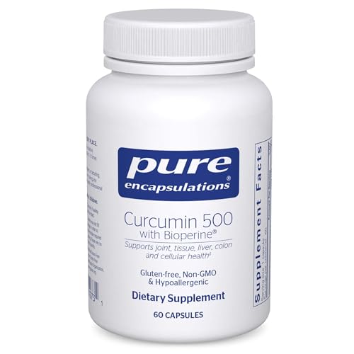 Pure Encapsulations Curcumin 500 with Bioperine - Antioxidant Supplement to Support Joints Tissue Liver Colon & Cellular Health* - with Turmeric Curcumin & Bioperine - 60 Capsules