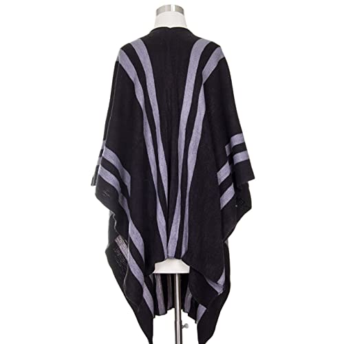 ScarvesMe Striped Print Ruana4
