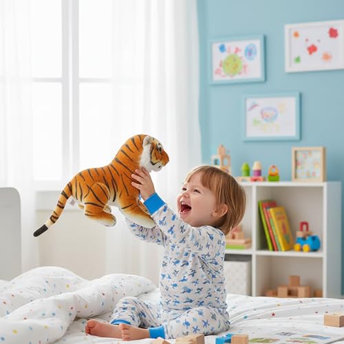 Image of Tabitha Stuffed Toys-Ultra Soft Plush Toy for Kids | Birthday Gifts for Kids and Girls | (32 Cm Tiger Plush Toy)