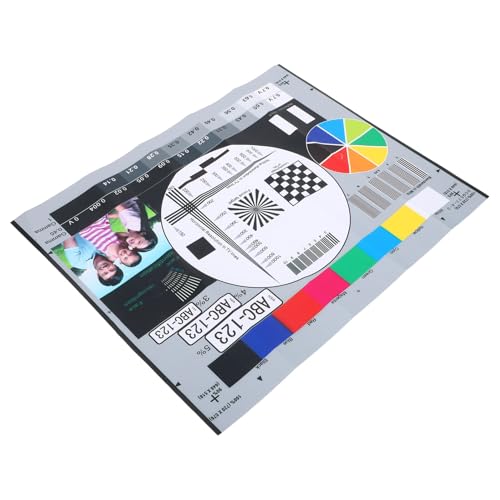 UTHCLO - UTHCLO Tableau D’Étalonnage de Mise au Point 40X30 CM pour Objectifs Photo Outil de Précision des Couleurs et Graphique de Résolution Mire de Test pour Moniteurs LCD et Systèmes de