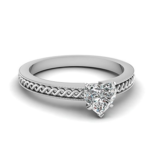 Bague cœur en argent sterling le cadeau de fiançailles idéal