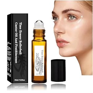 2Pcs Time Eraser Rollerball Castor Oil And Frankincense, Zendi Time Eraser, Castor Oil and Frankincense Eye Roller, Castor Oil Frankincense Rollerball