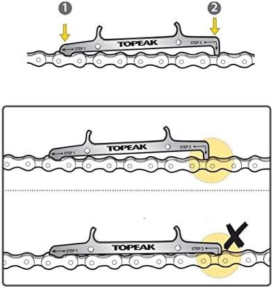 Topeak Narzędzie łańcuchowe Chain Hook & Wear Indicator, srebrny, jeden rozmiar