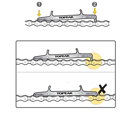 Topeak Kettenwerkzeug Chain Hook & Wear Indicator, Silver, One Size