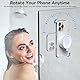 imluckies Vacuum Suction Cup Magnetic Telefonhalter Mini, Tragbare Mehrflächen-Saughalterung Kompatibel mit Magsafe für TikTok/Filme/Musik/Dusche/Spiegel/Fitnessraum/Badezimmer/Küche, Weiß