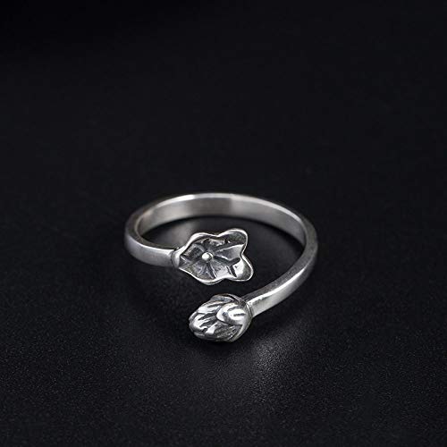 Bague S925 style chinois ajustable pour femme chic