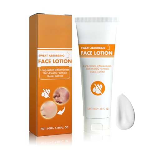 Face Sweat-Absorbing Antiperspirant Lotion - Lightweight Non-Greasy Aloe Vera Niacinamide Jojoba Seed Oil - Effective Sweat Control & Long-Lasting Effect