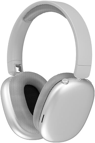 Wireless Over Ear Headphones, Bluetooth 5.4 Headphones, Built-in Mic, Hi-Res Audio, 36H Playtime, Foldable, Breathable Soft Earpads Adjustable Heads for iOS/Android/Samsung/PC - White - Image 2
