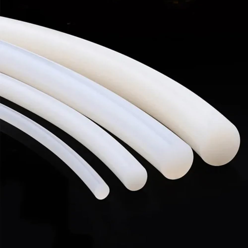 Tira de sellado de silicona， Cordón de silicona sólido de 3 metros/10 pies, diámetro de 1mm-20mm, junta de goma blanca, tiras de sellado embellecedoras, anillos redondos, resistente al agua y a altas