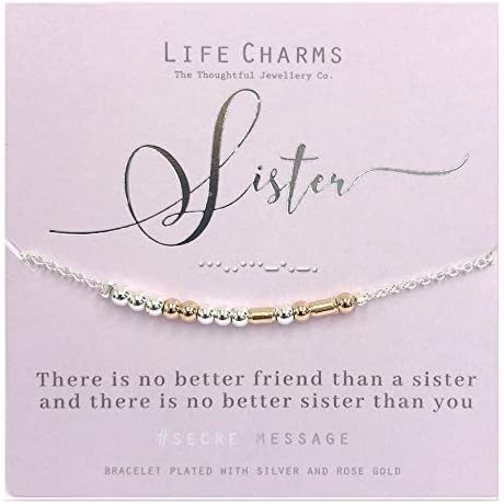 Life Charms Sister Secret Message Bracelet
