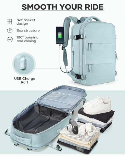 Image of coofay Vacuum Backpack Travel with Pump Vacpack Travel Backpack with Vacuum System Mochila de Viaje Compresion al Vacio Easyvacpack Airbag Backpacks for Traveling Carry on Luggage