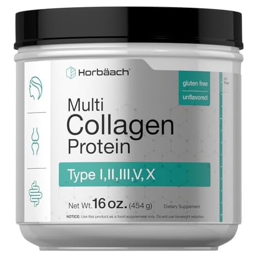 Multi Collagen Protein Powder 16 oz | Type I, II, III, V, X | Hydrolyzed Collagen Peptide Powder | Keto & Paleo Friendly | Unflavored & Gluten Free | by Horbaach