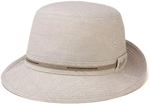 [ボルサリーノ] 帽子 ハット アルペンハット 麻 紳士 涼しい帽子 夏 春 秋 シンプルデザイン ベージュ