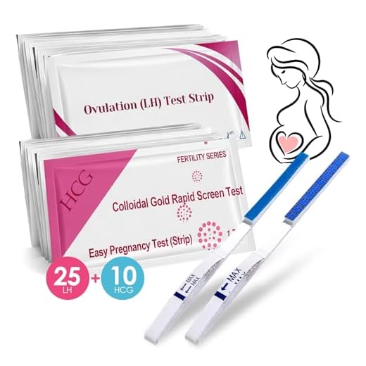 25 Test Ovulazione + 10 Test Gravidanza, Test di ovulazione sensibili 25mIU/ml, Test di Ovulazione e Gravidanza, Preciso e Affidabile, Aumenta le tue Probabilità di Rimanere Incinta