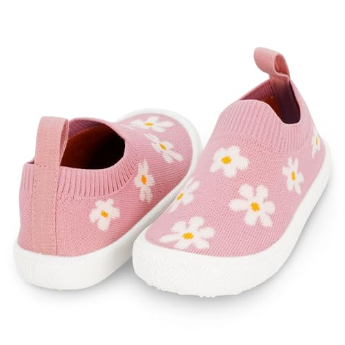 Image of JAN & JUL Slip-on Knit Shoes, Machine Washable and Lightweight Sneakers for Toddler Boys and Girls
