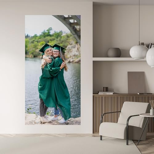 SIGNFORD Custom Wall Mural Prints with Your Photos Removable Wallpaper Personalized Wall Decorration for Bedroom Living Room - 41x81 inches