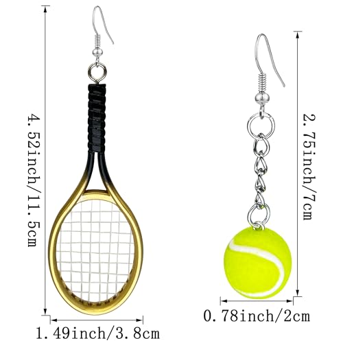 Tennis Racket Earrings Tennis Dangle Earrings Sport Jewelry Gifts for Women Tennis Lover2