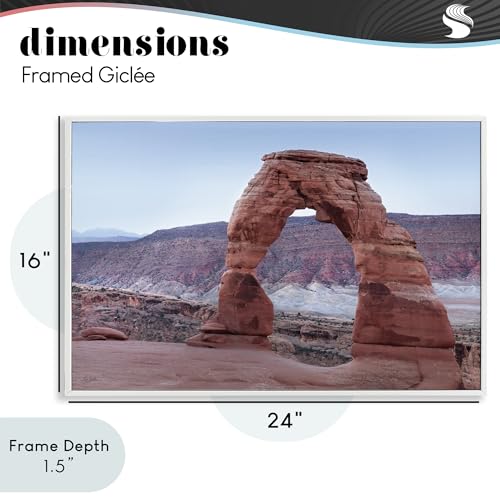 Art mural Delicate Arch Stupell Industries pour une déco de salon épurée