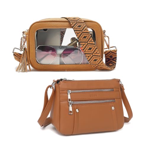 LOXOMU Clear Purse for Women Small Crossbody Bag