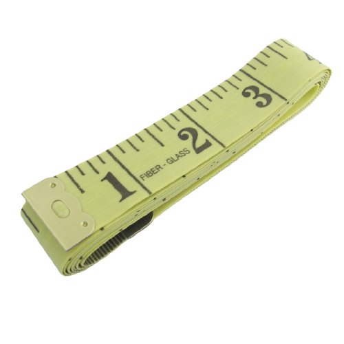 Aexit 1.5M Tailor Tools & Home Improvement Plastic Flexible Ruler Cloth Ruler Yellow Tape Measures for Seamstress